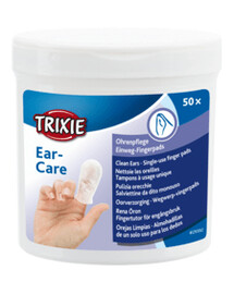 Trixie Ear Care čisté uši vankúšiky na prsty, 50 ks