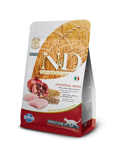 N&D Low Grain Cat Adult Chicken & Pomegranate 5 kg