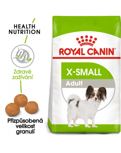 ROYAL CANIN X-Small adult 1,5 kg granúl pre dospelé trpasličie psy