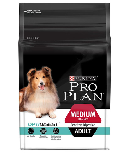 PURINA Pro Plan Medium Adult Sensitive Digestion OptiDigest Jahňacie 2 x 14 kg