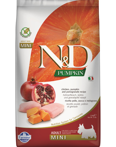 FARMINA N&D Pumpkin Adult Mini kura a granátové jablko 2,5 kg