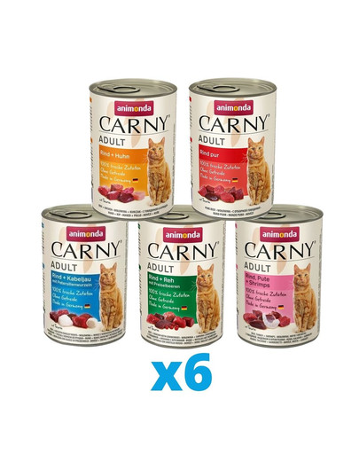 ANIMONDA Carny mix příchutí 30 x 400 g