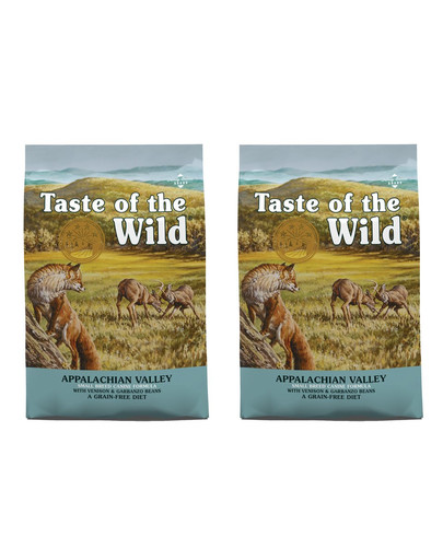 TASTE OF THE WILD Appalachian Valley Small Breeds 24,4 (2 x 12,2 kg) s jeleňom a cícerom