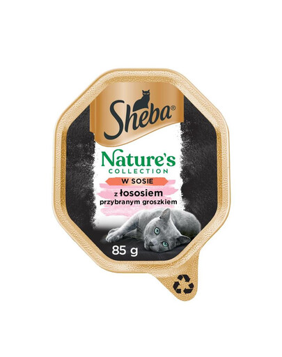 SHEBA Nature's Collection 85 g v omáčke s lososom a hráškom