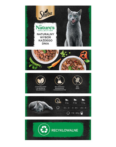 SHEBA Nature's Collection 85 g v kuracej a paprikovej omáčke