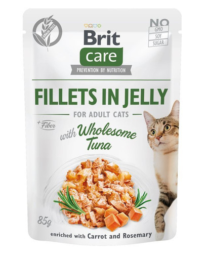 BRIT Care Cat filety v želé s tuniakom 24 x 85 g