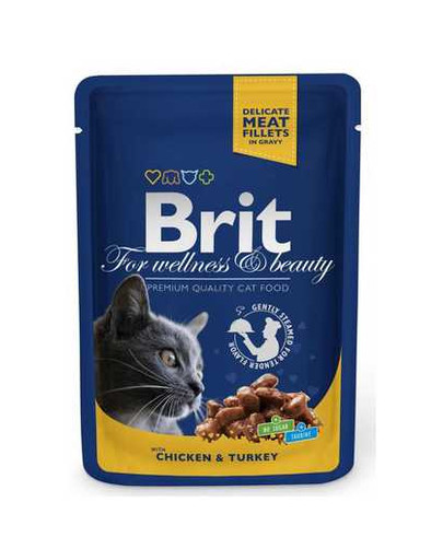 BRIT Premium Cat with Chicken & Turkey 24 x 100g