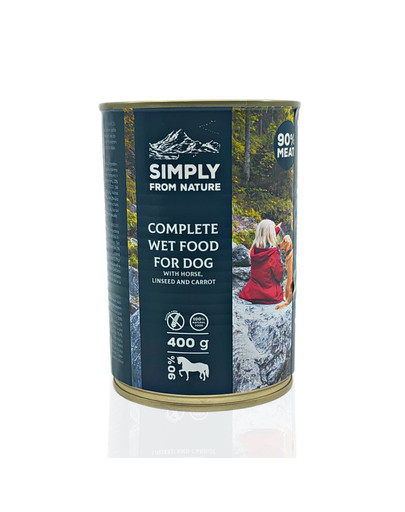 SIMPLY FROM NATURE Konské mäso, ľanové semienko a mrkva 6 x 400 g