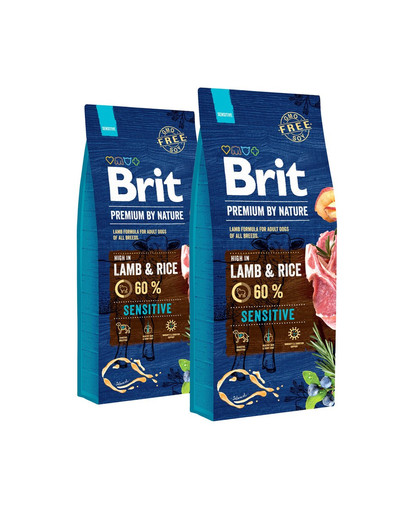 BRIT Premium By Nature Sensitive Lamb 2 x 15 kg