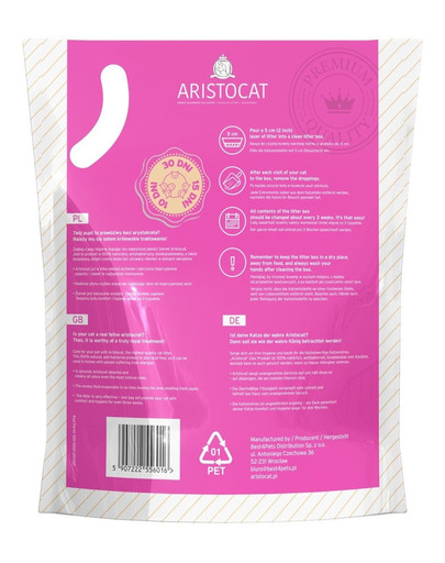 ARISTOCAT  Silikónová podstielka bez vône 2 x 3,8 l