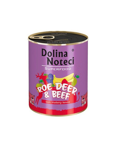 DOLINA NOTECI Premium SuperFood 800 g konzervy bez obilnín pre dospelé psy
