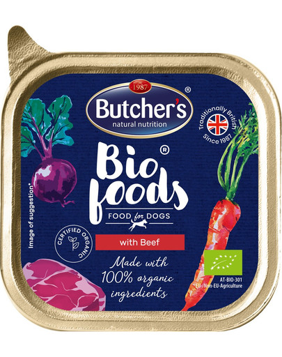 BUTCHER'S Bio Foods paštéta krmivo pre dospelých psov 150 g