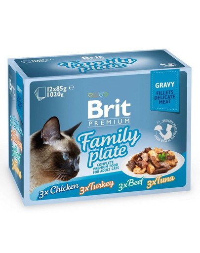 BRIT Premium Dinner Tale Zmes chutí Vrecúška v omáčke pre mačky 85 g