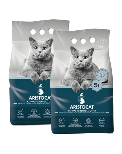 ARISTOCAT Bentonit Plus bentonitová podstielka prírodná 10 l (2 x 5 l)