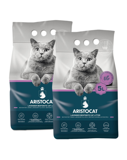 ARISTOCAT Bentonit Plus Bentonitová podstielka s vôňou levandule 10 l (2 x 5 l)