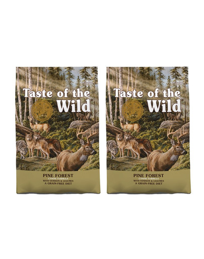 TASTE OF THE WILD Pine Forest 24,4 kg (2 x 12,2 kg) s jeleňom a strukovinami