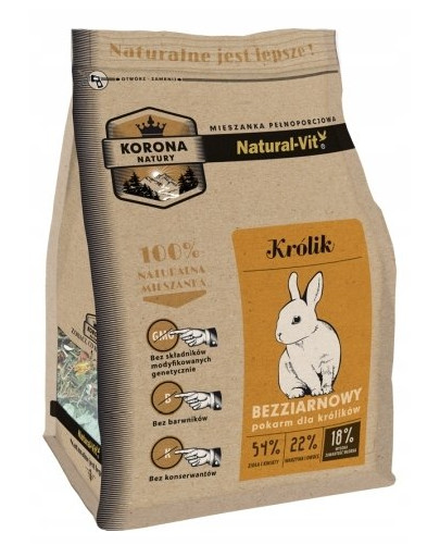 NATURAL-VIT Korona Natura Kompletná zmes pre králiky 10 kg