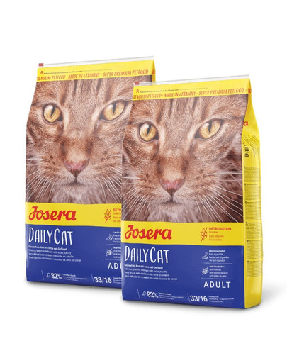 JOSERA Daily Cat pre dospelé mačky s citlivou zažívacou sústavou 2 x 10 kg