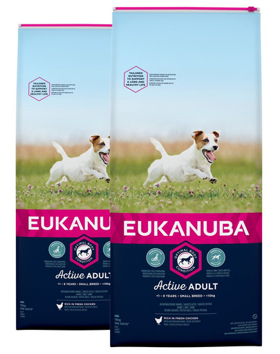EUKANUBA Adult Small Breed 2 x 15kg