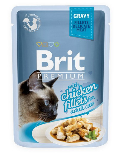 BRIT Premium Filety v omáčce Sáčky v omáčce pro kočky 24 x 85 g