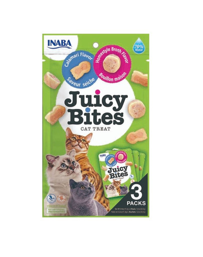 INABA Churu Cat Juicy Bites Broth&Calamari Flavor 3x11,3g