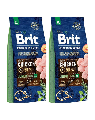 BRIT Premium By Nature Junior XL 2 x 15 kg