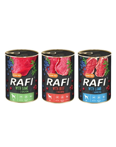 DOLINA NOTECI RAFI Mix chuť (hovädzie, jahňacie, zverina) 36x400g