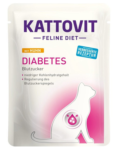 KATTOVIT Feline Diet Chicken Diabetes 85 g