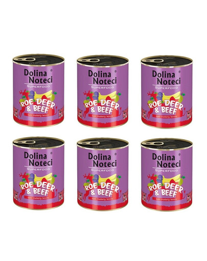 DOLINA NOTECI Premium SuperFood srnčie a hovädzie mäso 800 g x 6 ks