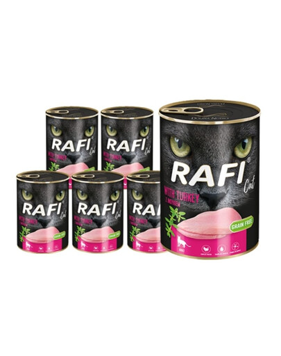 DOLINA NOTECI RAFI Adult Cat Turkey 12x 400g konzerva pre mačky