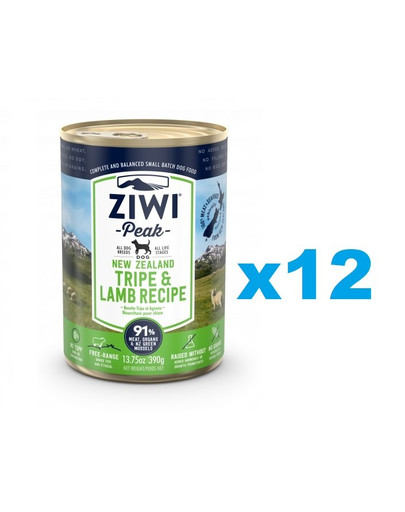 ZIWIPEAK Dog Tripe & Lamb 12 x 390 g