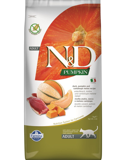 FARMINA N&D GrainFree Pumpkin Cat Duck & Cantaloupe melon 5 kg