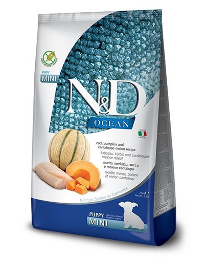 N&D Ocean Puppy Mini Codfish & Pumpkin & Melon 2,5 kg
