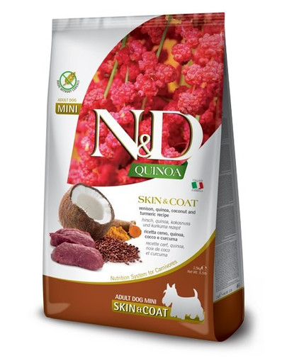 N&D GrainFree Quinoa Dog Skin & Coat Venison & Coconut 2.5 kg