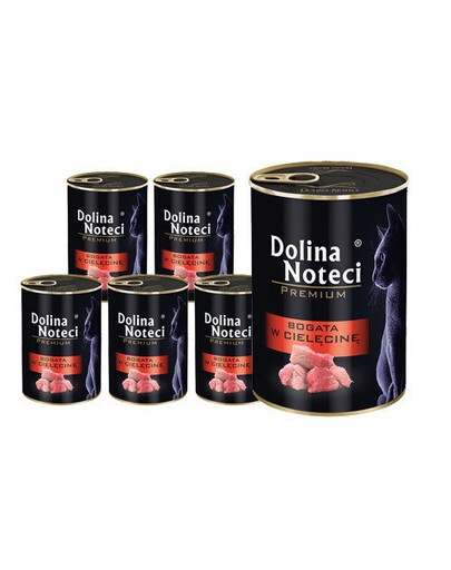 DOLINA NOTECI Cat Premium Teľacie mäso 12x400 g