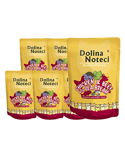 DOLINA NOTECI Superfood Kuracie mäso, hovädzie mäso, pstruh 10x85 g