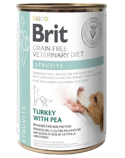 BRIT Veterinárna diéta Struvite Morka a hrášok 12x400g