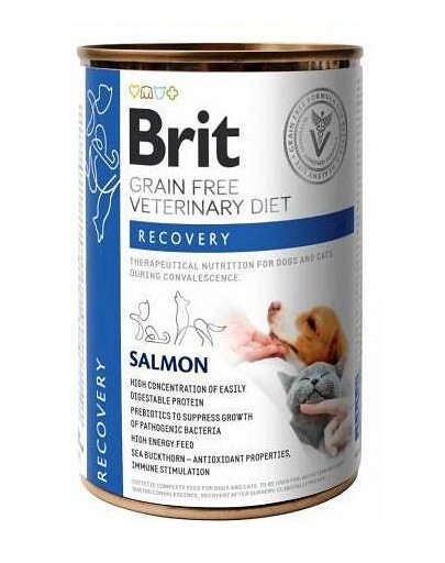 BRIT Veterinary Diet Recovery Losos 24x400 g