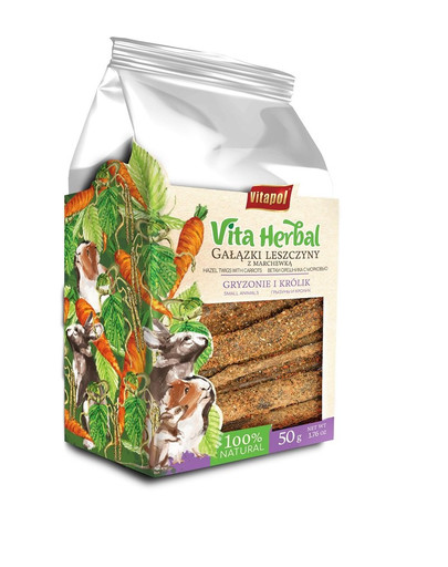 VITAPOL Vita Herbal Zeleninové a bylinné vetvičky pre hlodavce a králiky 50g