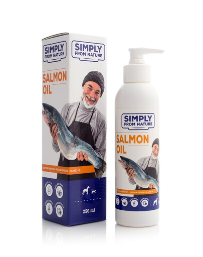 SIMPLY FROM NATURE Tréningové pochúťky z hovädzieho mäsa 300 g + SIMPLY FROM NATURE Lososový olej 250 ml