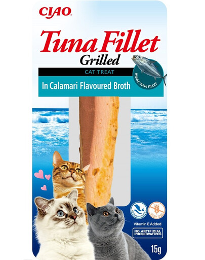 INABA Tuna fillet in calamari  broth 15g filet z tuniaka v bujóne s príchuťou kalamárov