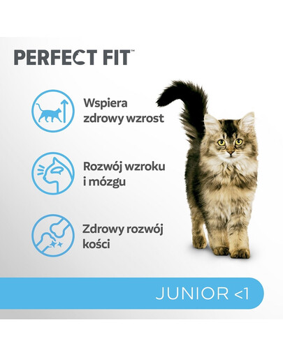 PERFECT FIT Junior <1 Kompletné krmivo pre koťata bohaté na kuracie mäso 7 kg