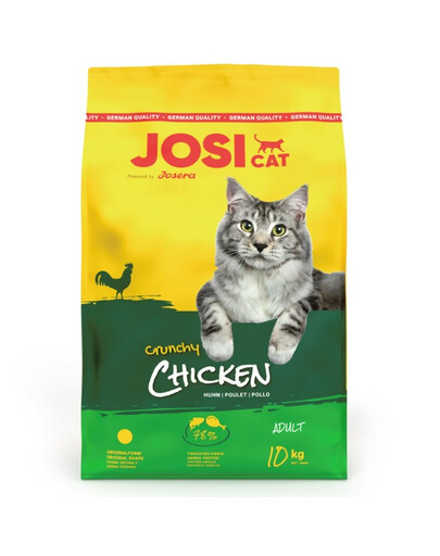 JOSERA JosiCat Crunchy Chicken 10kg z partiklu pre dospelé mačky