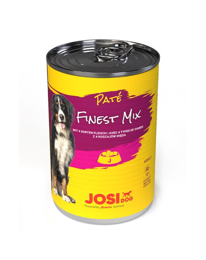 JOSERA JosiDog Finest Mix Pate 4 druhy mäsa 400 g pre dospelých psov