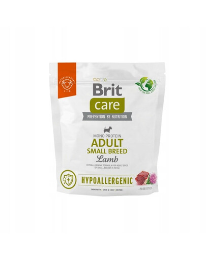 BRIT CARE Hypoallergenic Adult Small Breed Lamb 1kg