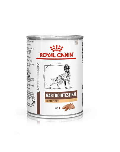 ROYAL CANIN Veterinary Gastrointestinal Paštéta s vysokým obsahom vlákniny 410 g diétne krmivo pre psov