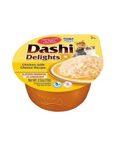 INABA Cat Dashi Delights kuracie mäso a syr 70 g