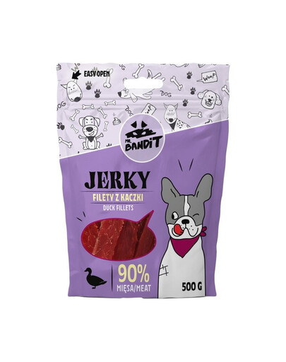 MR. BANDIT Jerky filety z kaczki dla psów 500 g