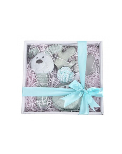 BARRY KING Zestaw prezentowy dla psa 5w1 szary/niebieski