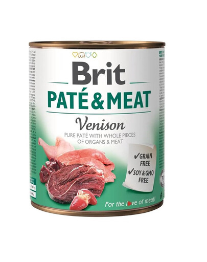 BRIT Pate&Meat Venison 800 g